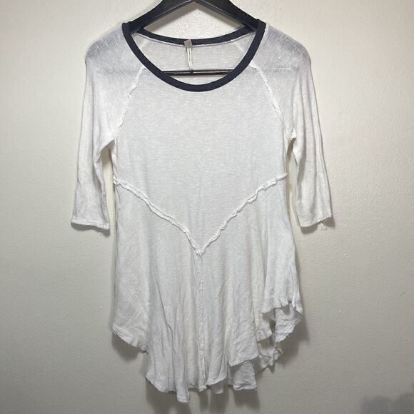 FP | Intimately Weekends Layering Tee in Snow Combo Sz M - Picture 2 of 7